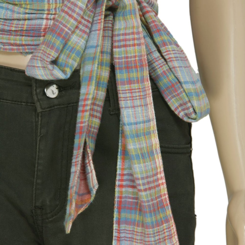 Free People Wool Real Love Plaid Tank Top New XS & S - Picture 7 of 8